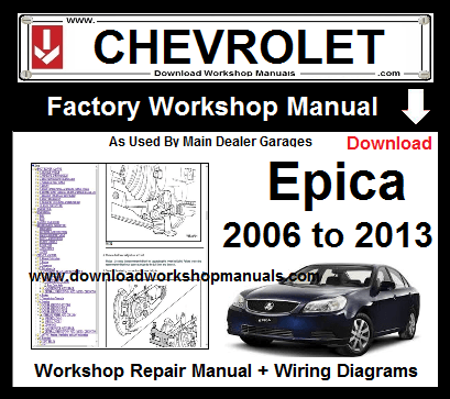 chevrolet epica service repair workshop manual download